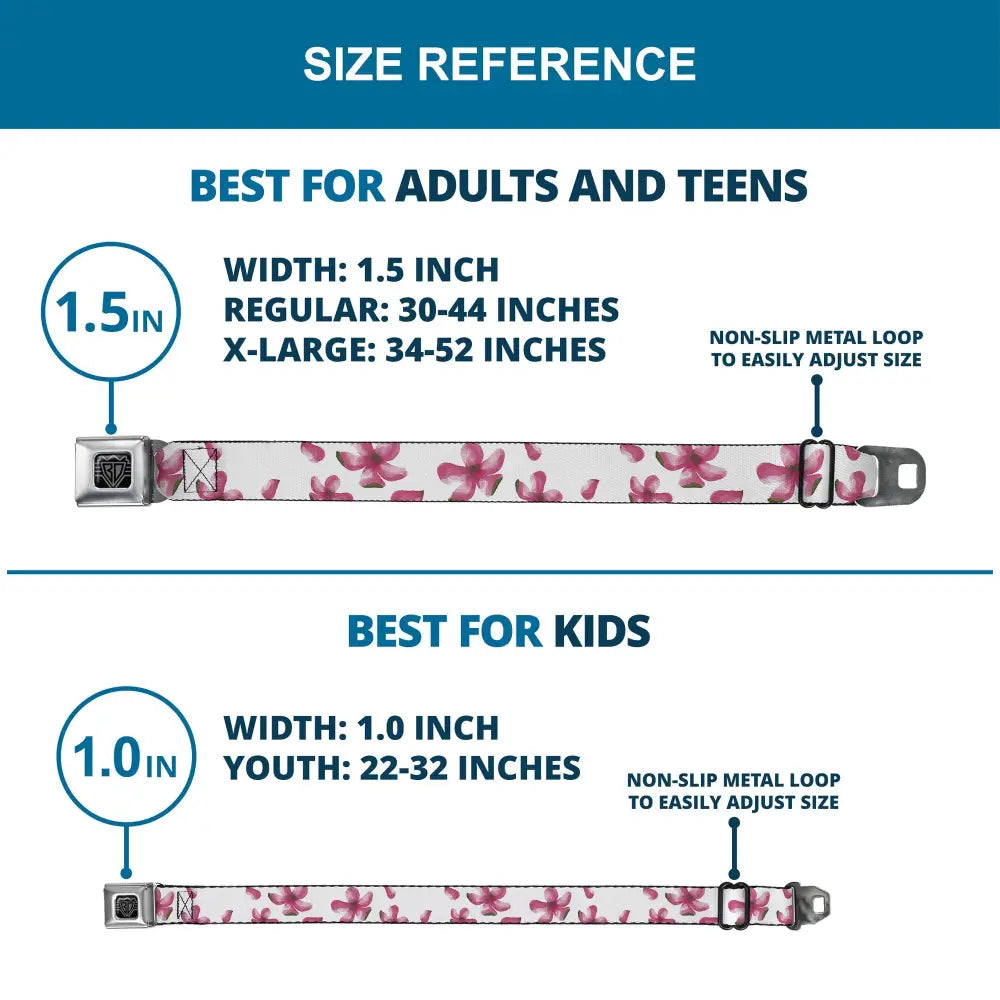 Spring In the Air - Pink Seatbelt Belts