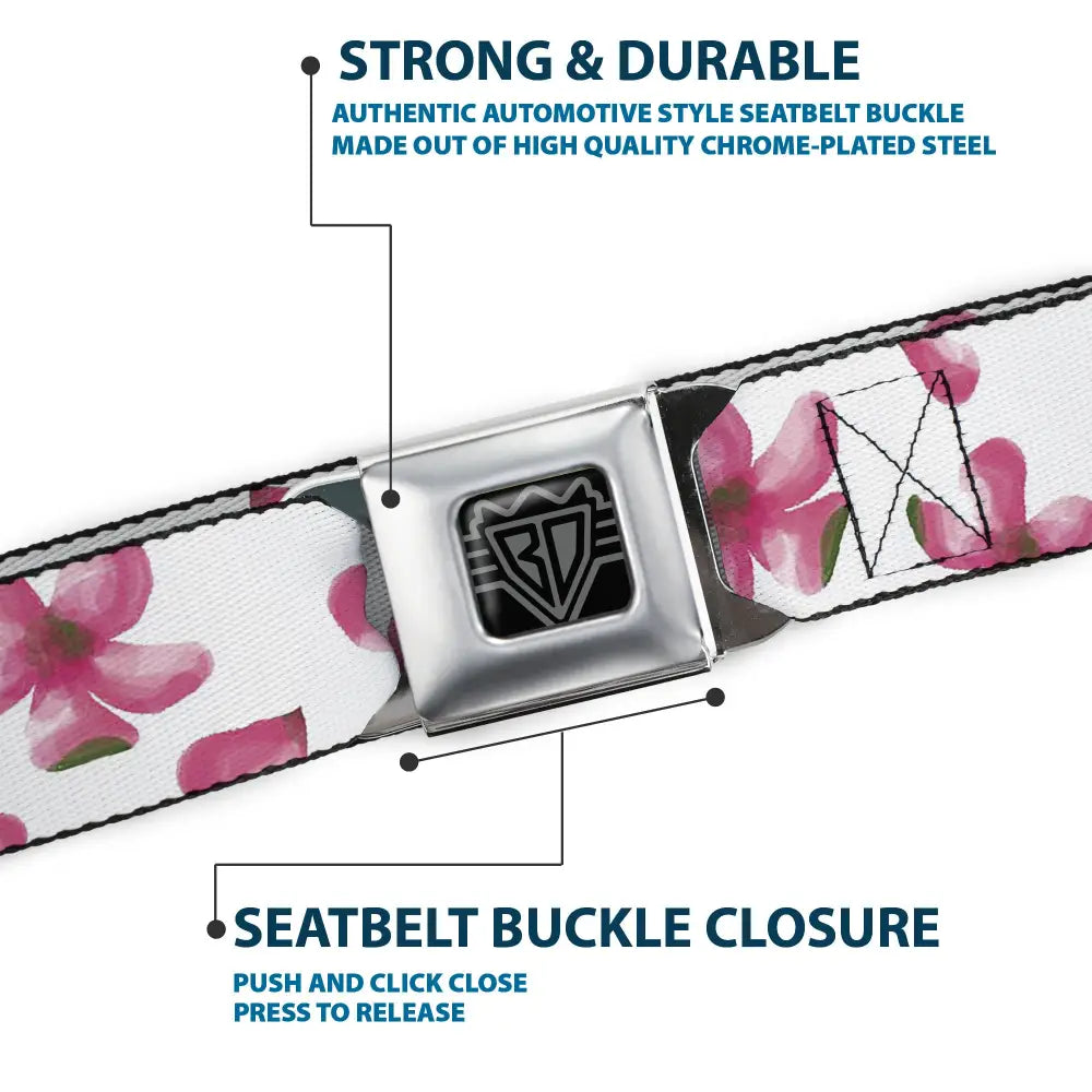 Spring In the Air - Pink Seatbelt Belts