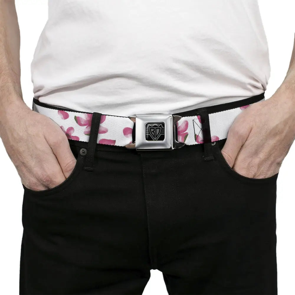 Spring In the Air - Pink Seatbelt Belts