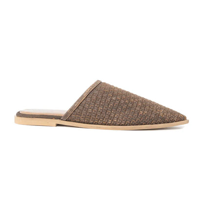 Spurloom Braided Sandals in Espresso Brown - Shoes