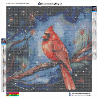 Starry Night Cardinal - Art & Craft Kits