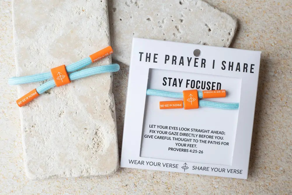 Stay Focused Proverbs 4:25-26 bracelet