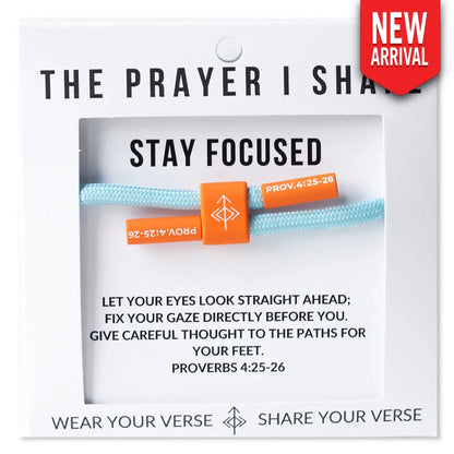 Stay Focused Proverbs 4:25-26 bracelet