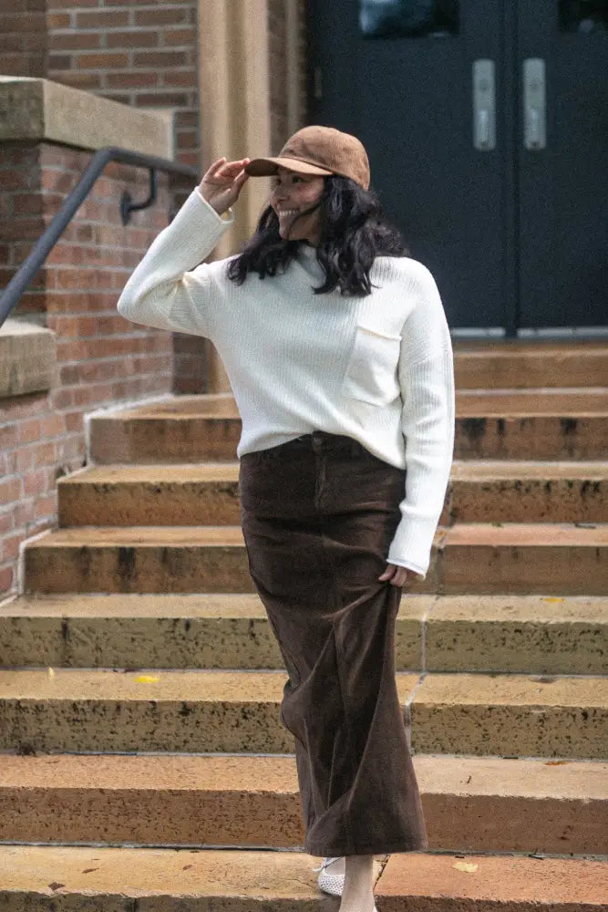 Stella Maxi Corduroy Skirt - FINAL SALE IC Skirts