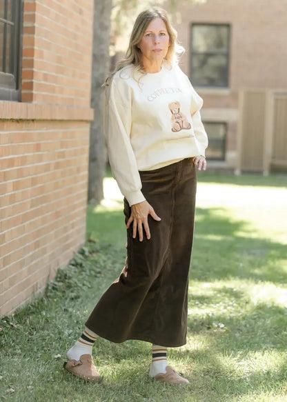 Stella Maxi Corduroy Skirt - FINAL SALE IC Skirts