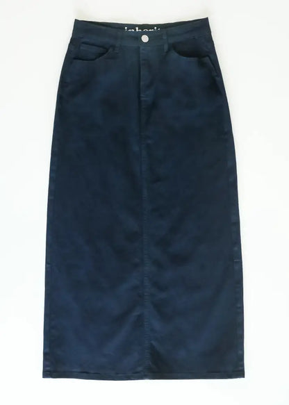 Stella Navy Maxi Denim Skirt - IC Skirts