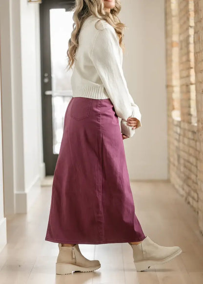 Stella Orchid Denim Maxi Skirt - FINAL SALE 2 IC Skirts