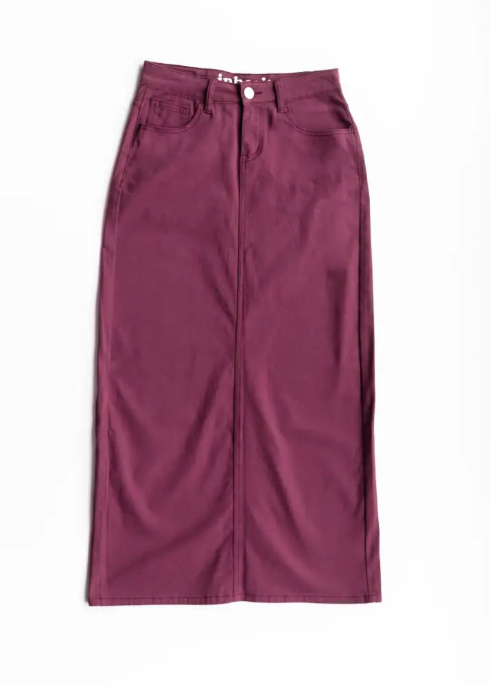 Stella Orchid Denim Maxi Skirt - FINAL SALE IC Skirts