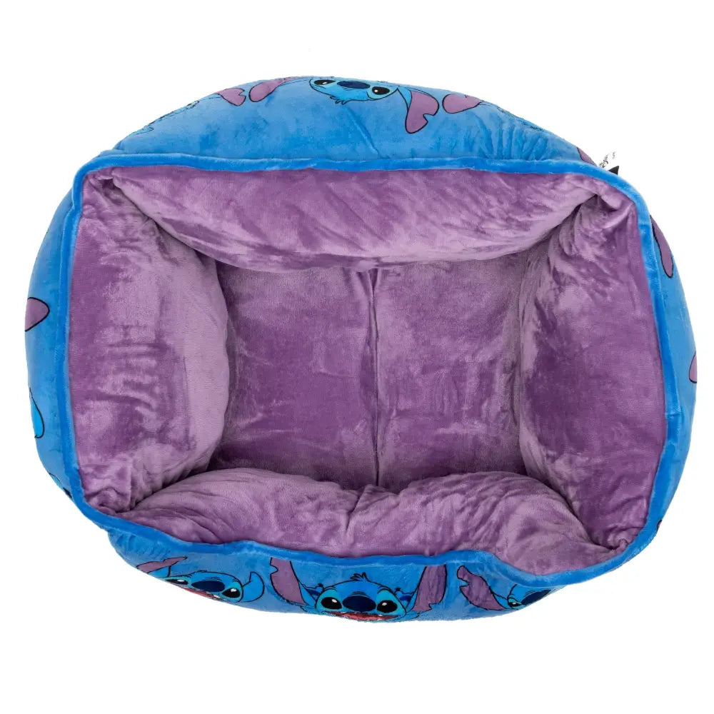Cuddler Pet Bed - Stitch Poses Blue Pet Beds