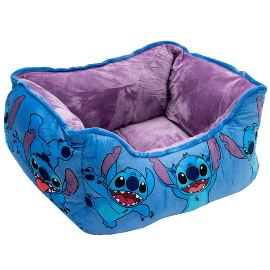 Cuddler Pet Bed - Stitch Poses Blue Pet Beds
