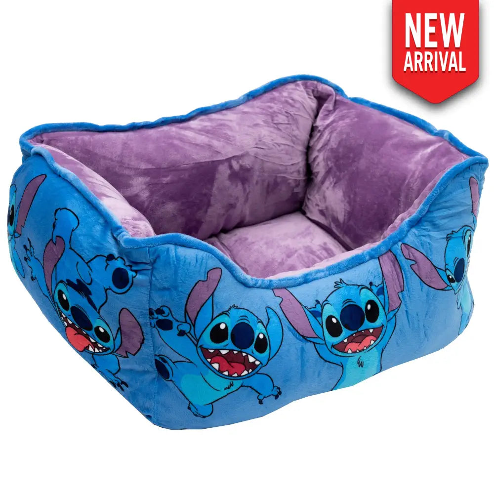 Cuddler Pet Bed - Stitch Poses Blue Pet Beds