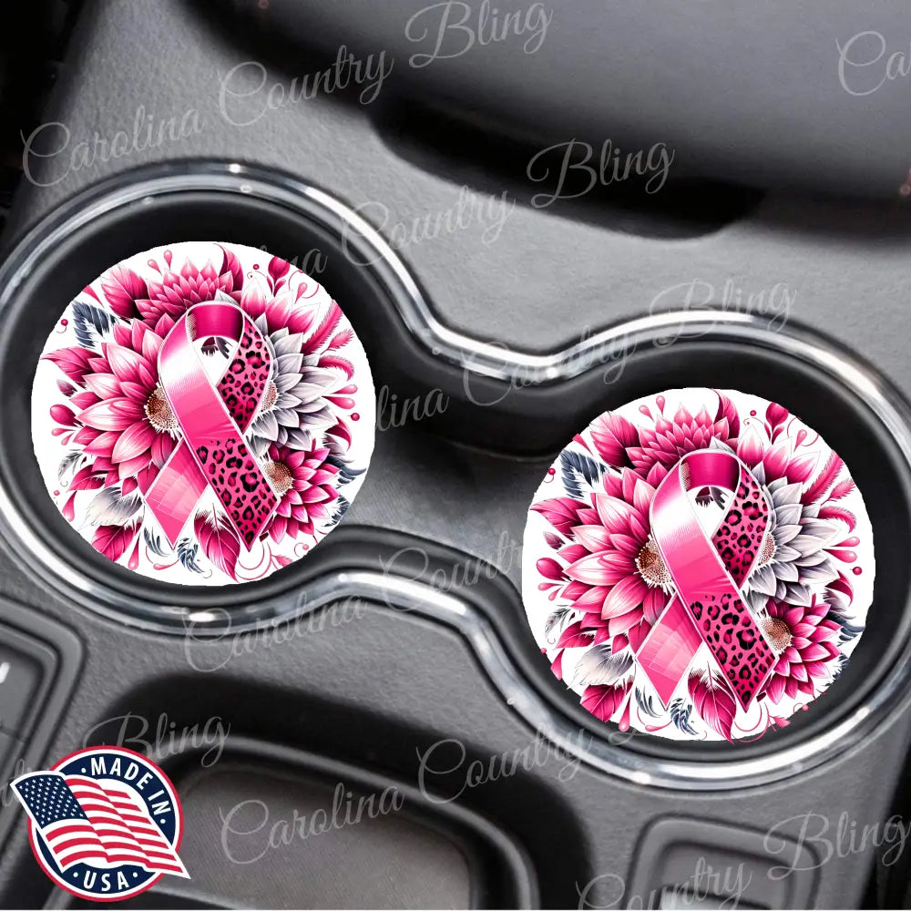 Strong – Pink Car Coaster