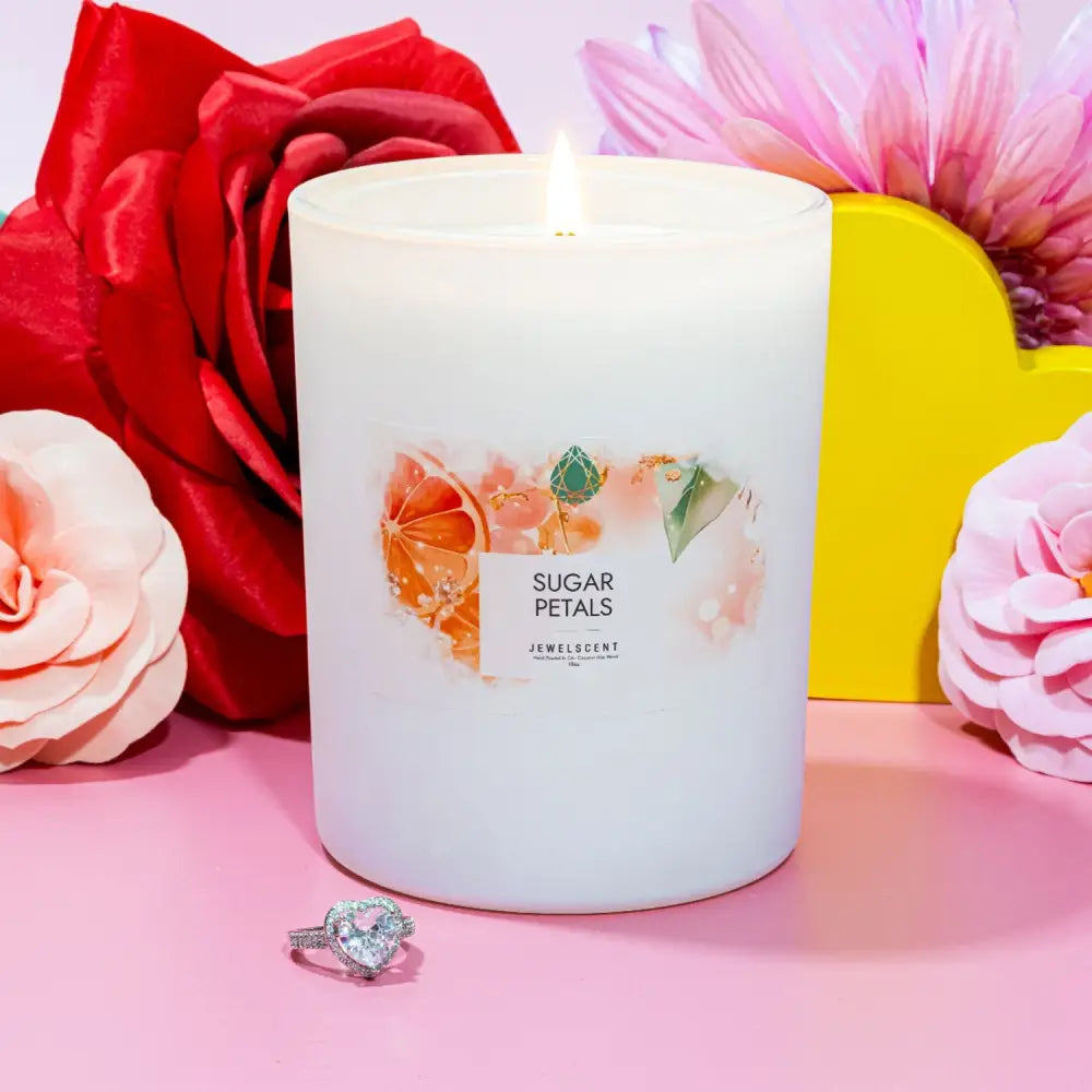 Sugar Petals 18oz Mystery Jewelry Candle - Home Candle