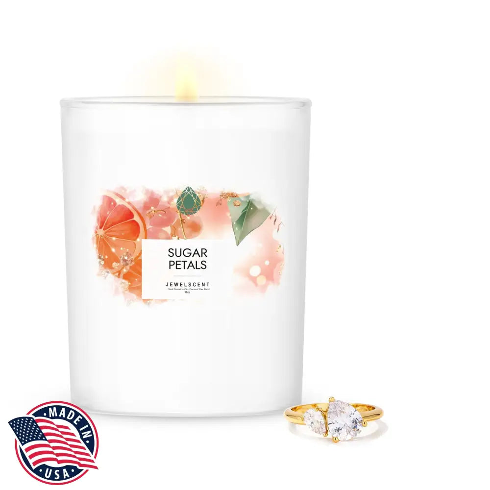 Sugar Petals 18oz Mystery Jewelry Candle - Home Candle