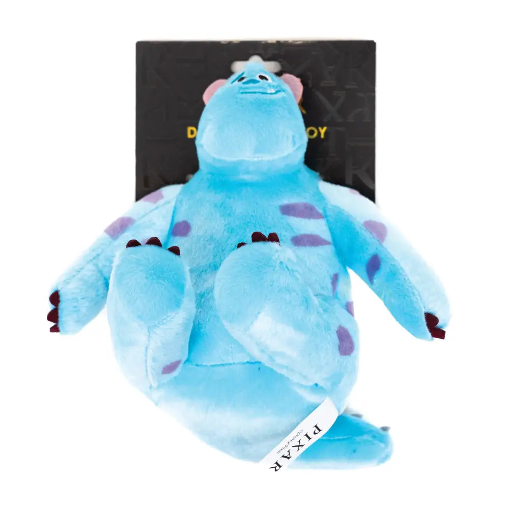 Dog Toy Squeaker Plush - Monsters Inc. Furry Sulley Full Body Sitting Pose Dog Toy Squeaky Plush
