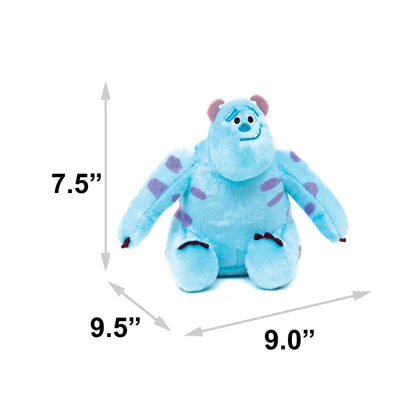 Dog Toy Squeaker Plush - Monsters Inc. Furry Sulley Full Body Sitting Pose Dog Toy Squeaky Plush