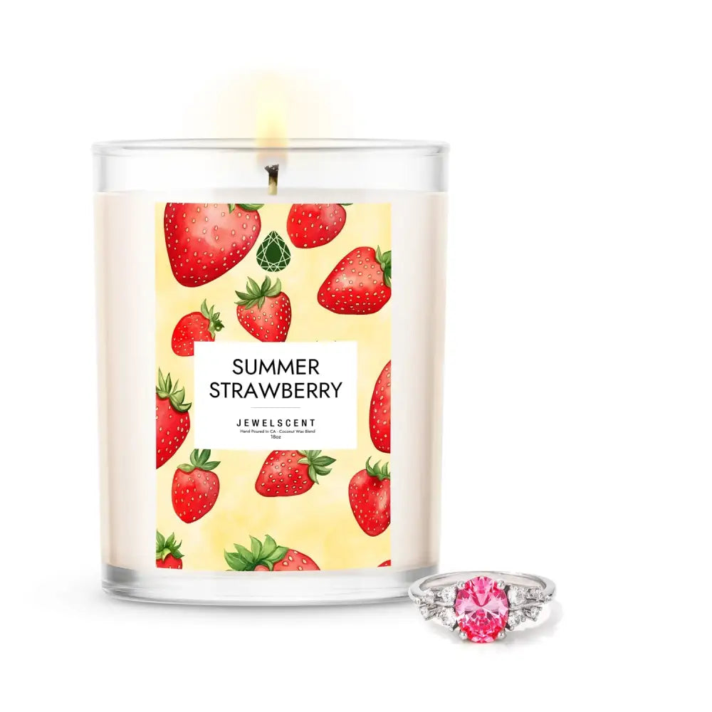 Summer Strawberry Candle - 18oz - Home Candle
