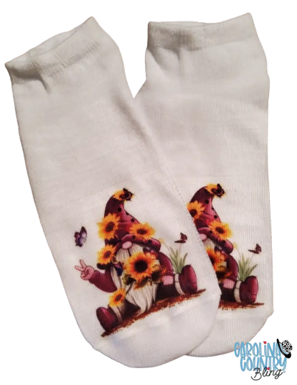 Sunflower Love - Purple Socks