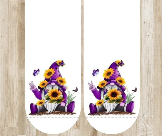 Sunflower Love - Purple Socks