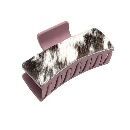 Sunset Sunflower Hair Comb Clip - Black & White - jewelry