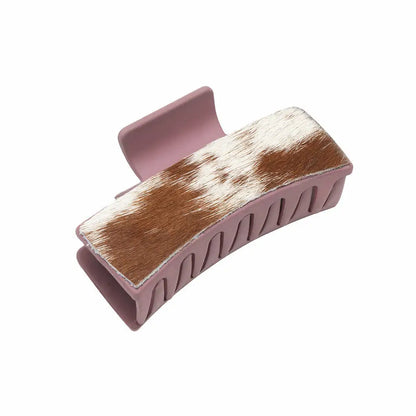 Sunset Sunflower Hair Comb Clip - Brown & White - jewelry