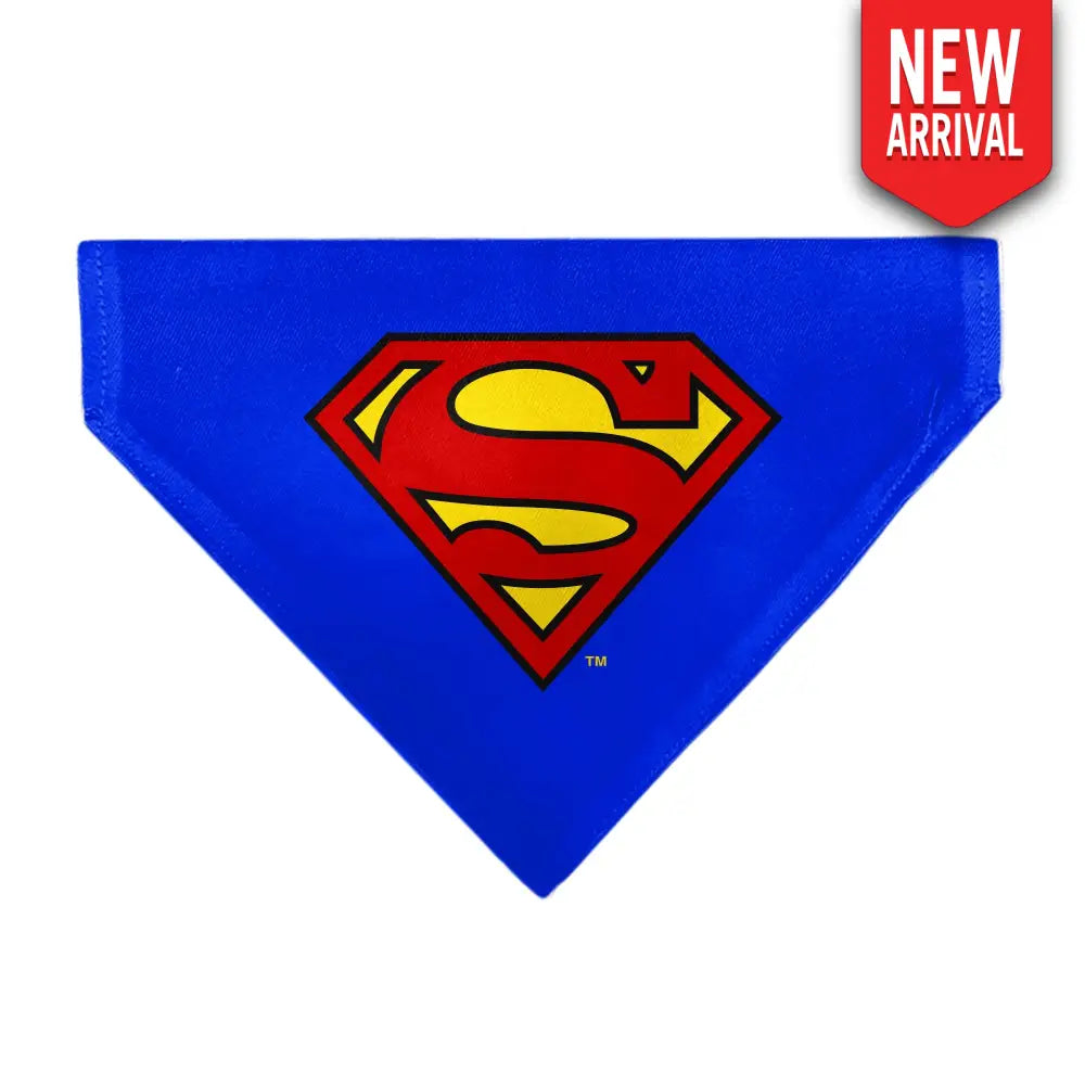 Pet Bandana - Superman Shield Logo Blue/Red/Yellow Pet Bandanas