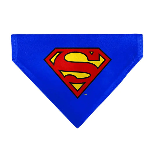 Pet Bandana - Superman Shield Logo Blue/Red/Yellow Pet Bandanas
