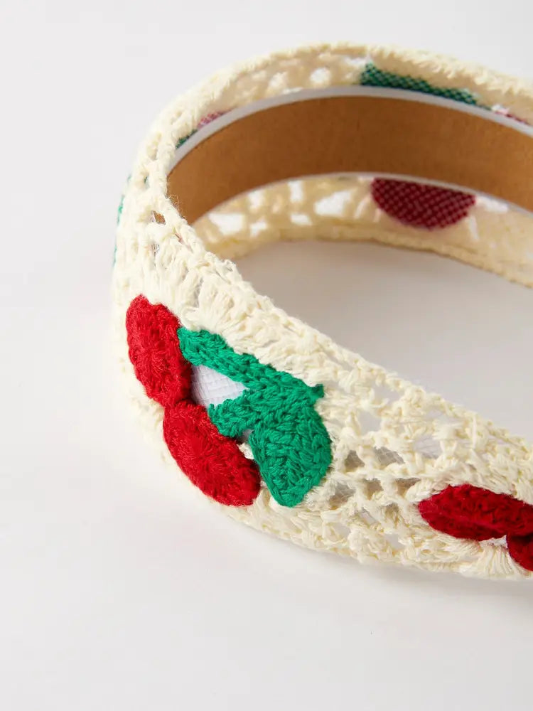 Sweet Cherry Crochet Headband - ACG50518 - Accessories