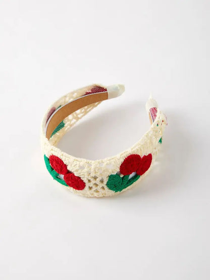 Sweet Cherry Crochet Headband - ACG50518 - Accessories