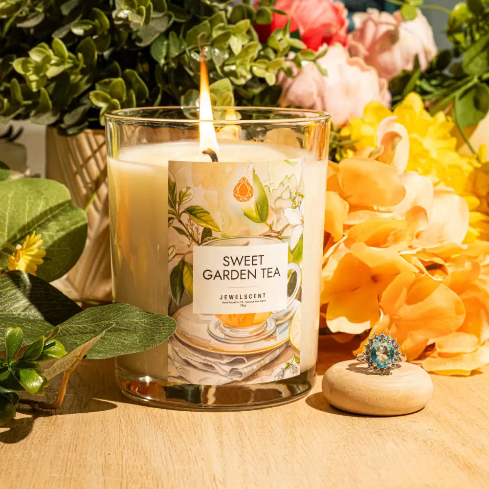 Sweet Garden Tea 18oz Mystery Box Jewelry Candle - Carolina Country Bling