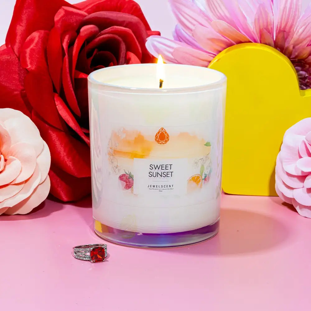 Sweet Sunset 10oz Mystery Jewelry Candle - Signature Candle