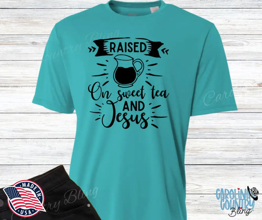 Sweet Tea And Jesus – Multi Small / Teal Shirt