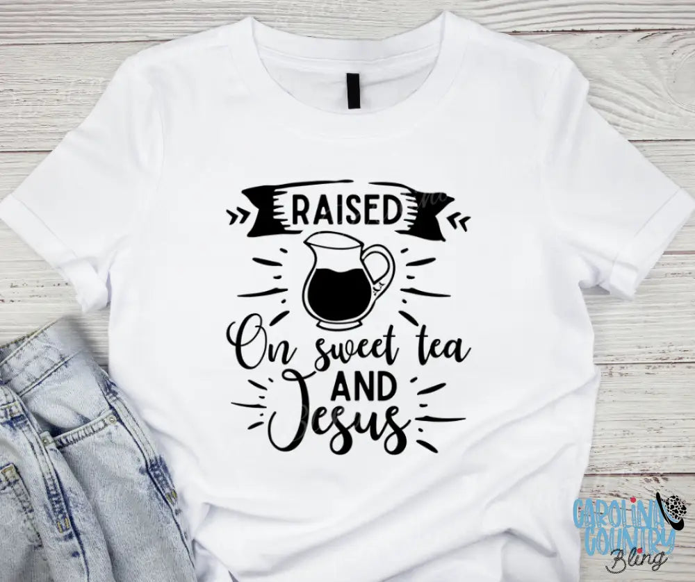 Sweet Tea And Jesus – Multi Small / White Short Sleeve Shirt