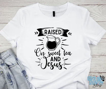 Sweet Tea And Jesus – Multi Small / White Short Sleeve Shirt