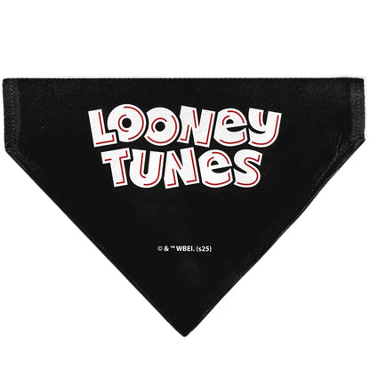 Pet Bandana - LOONEY TUNES Sylvester the Cat Face Close-Up Black - Pet Bandanas