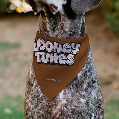 Pet Bandana - LOONEY TUNES Taz Tasmanian Devil Face Close-Up Brown - Pet Bandanas