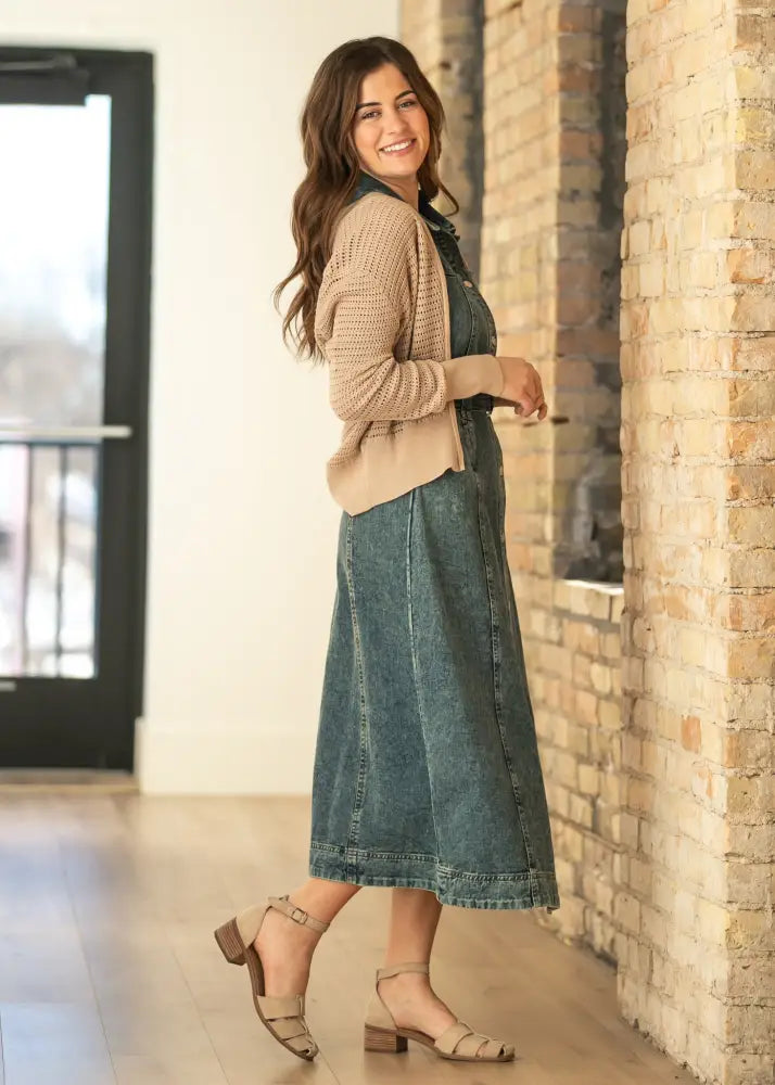 Tate Crochet Open Knit Cardigan - IC Layering Essentials