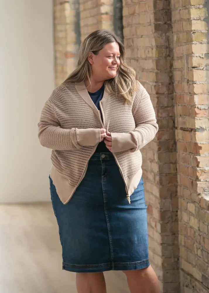 Tate Crochet Open Knit Cardigan - IC Layering Essentials