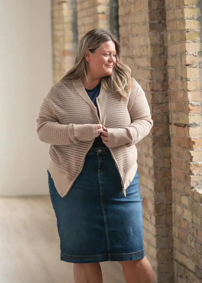 Tate Crochet Open Knit Cardigan - IC Layering Essentials