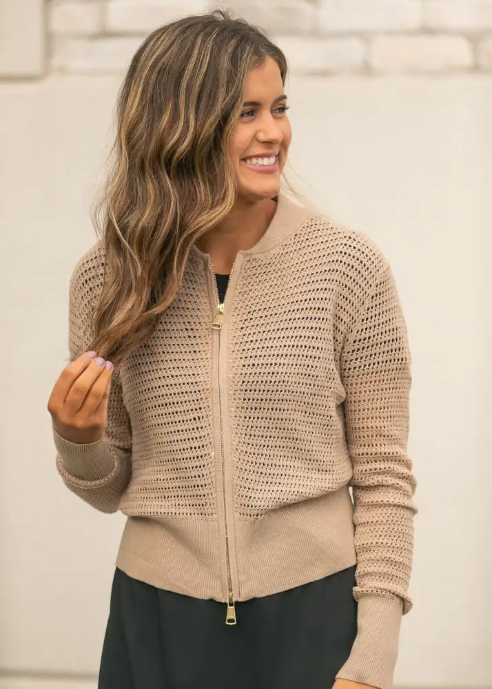 Tate Crochet Open Knit Cardigan - XS - IC Layering Essentials