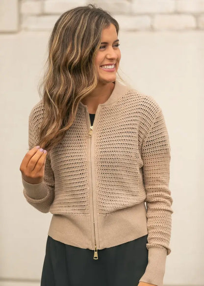 Tate Crochet Open Knit Cardigan - XS - IC Layering Essentials