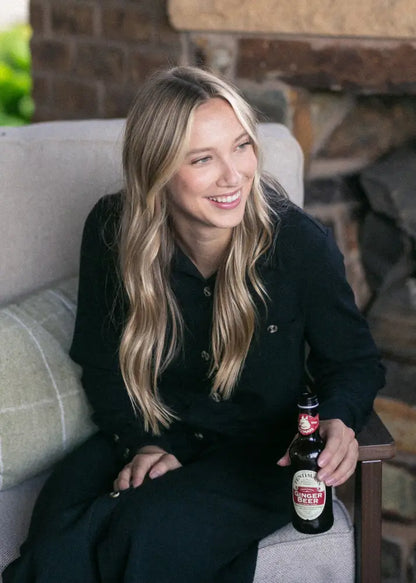 Teagan Black Ultra Soft Shirt Dress - FINAL SALE IC Dresses