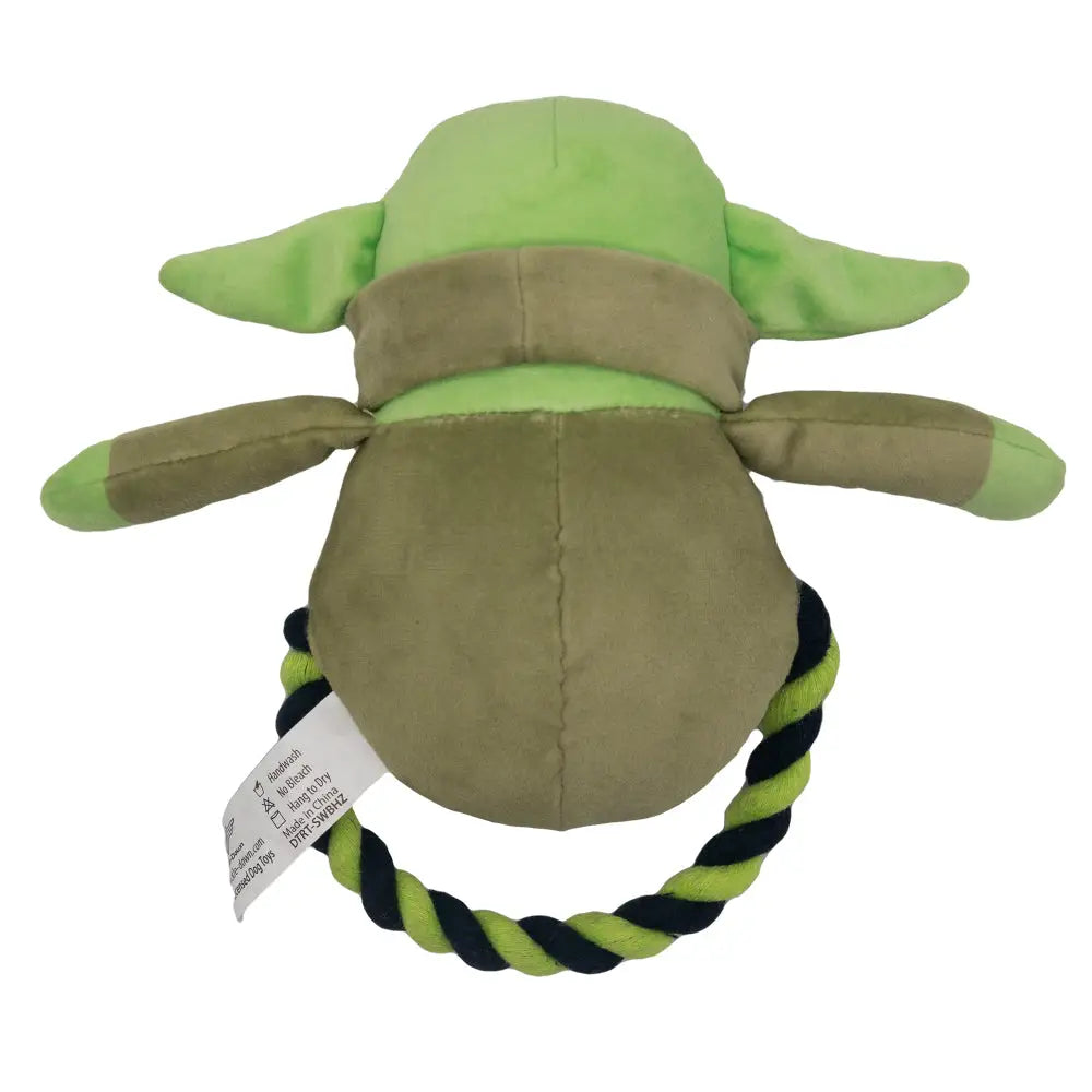 Dog Toy Plush Rope Toy - Star Wars The Child Plush + Green Black Round Rope Dog Toy Rope Toy