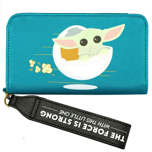 Star Wars: The Mandalorian Grogu Kawaii Wristlet Tech Wallet Bags & Wallets
