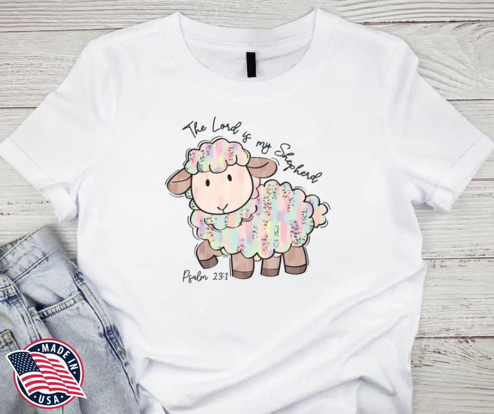 The Lord is My Shepherd – White Small / Short Shirt