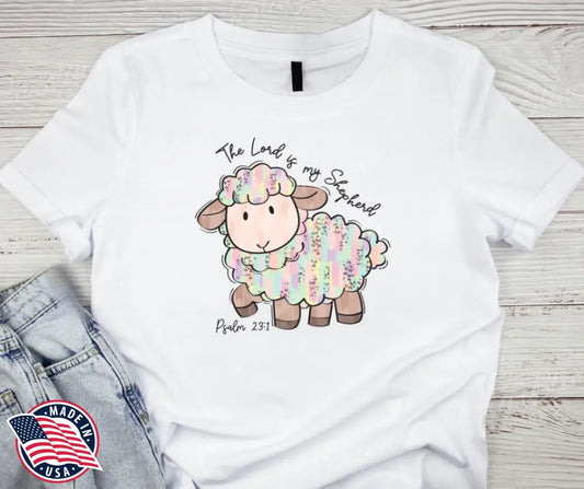 The Lord is My Shepherd – White Small / Short Shirt