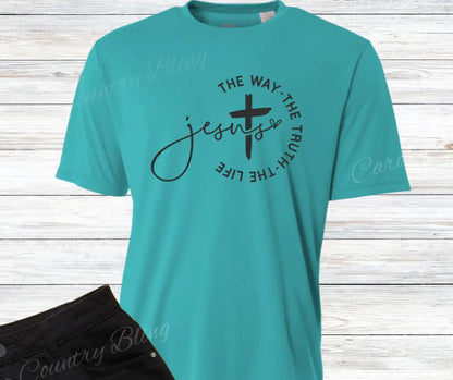 The Way – Multi Small / Short / Teal Shirt