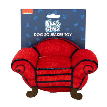 Dog Toy Squeaker Plush - Blue’s Clues Thinking Chair Replica Dog Toy Squeaky Plush