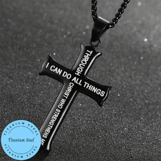 Through Christ – Black Necklace