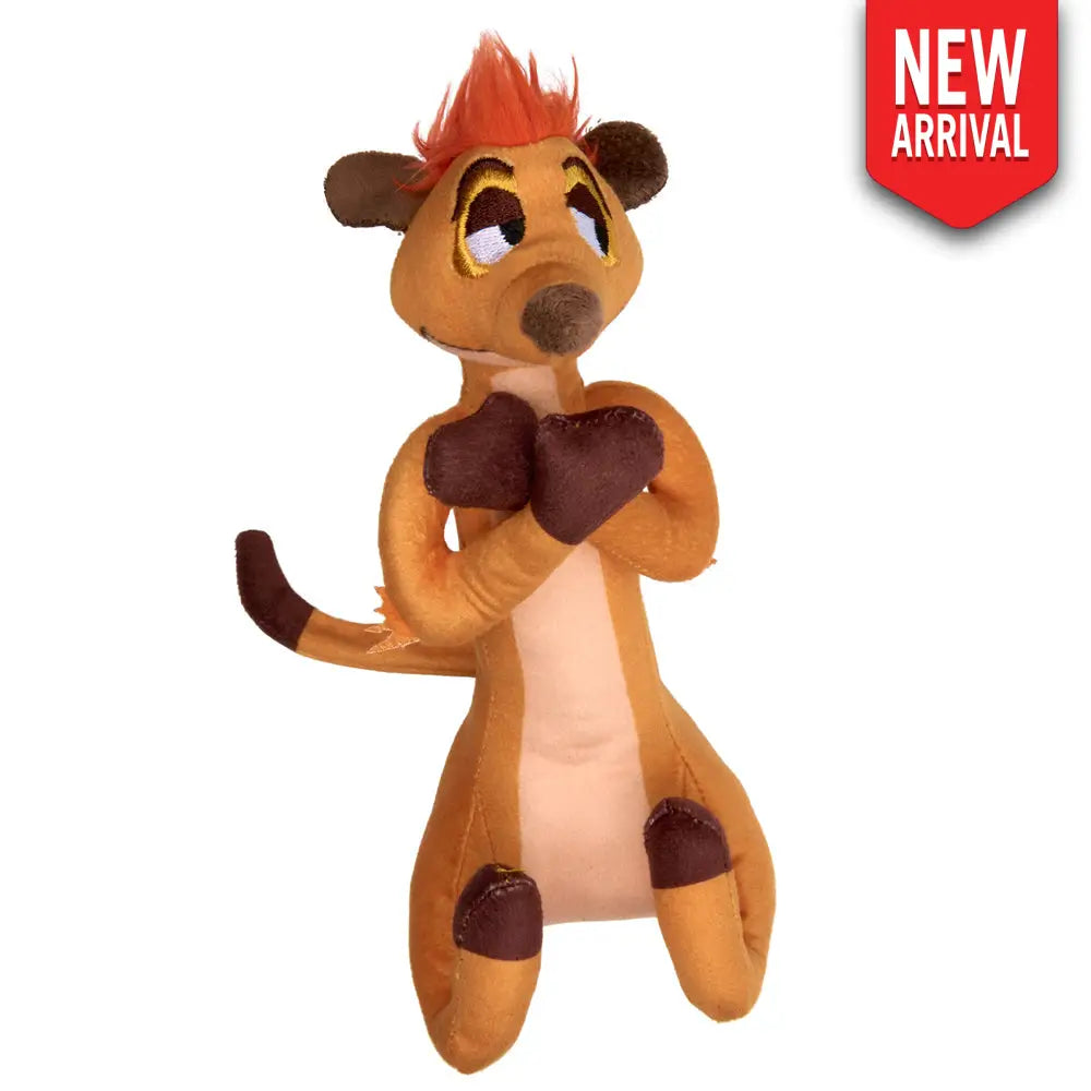 Dog Toy Squeaker Plush - Disney The Lion King Timon Full Body Pose - Dog Toy Squeaky Plush
